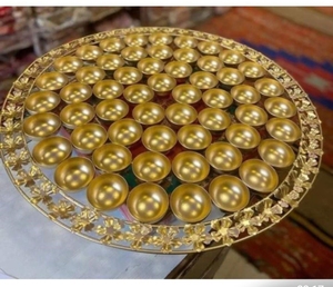 Handcrafted Gold Plated Bowls <b>Candle</b> Holder For Homes Decoration Wedding Diwali <b>Tealight</b> <b>Candle</b> Holder Diya For Diwali - Product Image 3