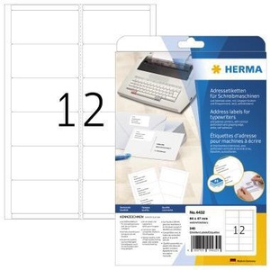 HERMA 94 X 47 มม. ป้ายชื่อกระดาษขาว 240 ป้าย/แพ็ค - Product Image 1