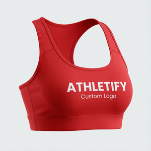 Soutien-gorge de sport à dos nageur à soutien élevé pour femmes Couverture complète respirante confortable pour les vêtements de sport évacuant l'humidité du yoga en cours d'exécution. - Product Image 1