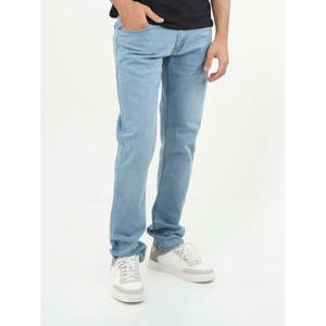 AETHWY Casual Comfy High Waist Denim <b>Pant</b> Breathable <b>Boot</b> Cut Jeans Light Wash Streetwear Style for Autumn Season Solid Print - Product Image 3