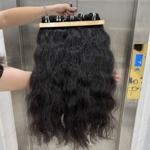 Vente chaude Donateur Cambodgien Vague Naturelle Noir Vrais Extensions de Cheveux Humains avec Fermeture Frontale Remy Hair Grade Très Populaire! - Product Image 2