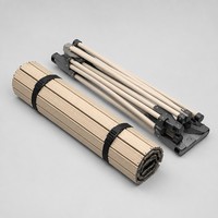 Table de camping portable enroulable en alliage d'acier au carbone, pliable, pour activités de randonnée