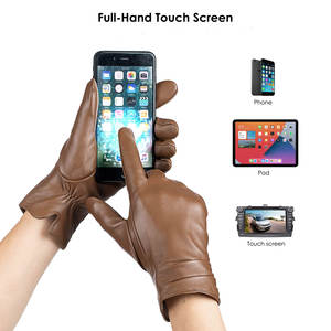 Guantes de Moda de Cuero Transpirables con Patrón Sólido, Fáciles de Usar, Guantes de Moda de Cuero de Primera Calidad para Mujer para Invierno - Product Image 4