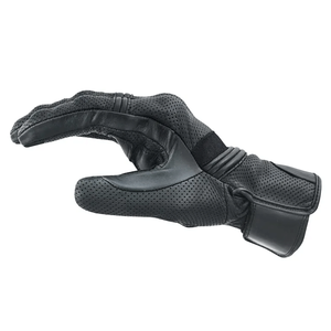 Guantes de cuero de vaca perforados con pantalla táctil para motocicleta con protección para nudillos - Product Image 3