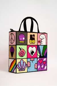 MS Handicraft Certified Multicolor Glass Beaded <b>Bag</b> Handle Handheld Casual Hand <b>Bag</b> Indian Handmade Customized Shape <b>Baguette</b> - Product Image 4