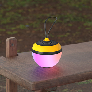 BT SPA-139 Wireless <b>PORTABLE</b> <b>Speaker</b> 3W LED Light Battery Dimensions 83*83*80MM YELLOW <b>Party</b> <b>Speaker</b> - Product Image 5