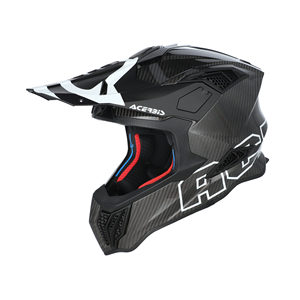 Casco Acerbis AIRSTRIKE-C Retro in Fibra di Carbonio, Nuovo Modello Semi-Integrale Taglia XL con Visiera per Moto e Motocross, Stile Retrò - Product Image 1