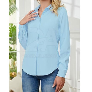 2026 Women Long Sleeve Shirt Button Up Casual Oversized Fit Stylish Women Button Down Long Sleeve Shirt - Product Image 2
