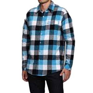 Chemises en flanelle coton à manches longues et motifs attrayants pour hommes Logos personnalisés tricotés avec fermeture à bouton couvert - Product Image 2