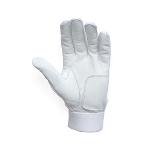 ถุงมือตีเบสบอลซอฟต์บอลหนังสีขาวดีไซน์แบบข้อมือสั้นผลิตจากโรงงานตามสั่ง - Product Image 2