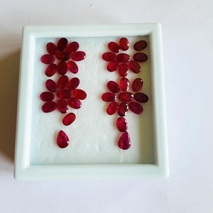 Belles boucles d'oreilles rubis paire avec luxe et style exclusif pierre naturelle avec qualité AAA et lustre sans aucun traitement - Product Image 3