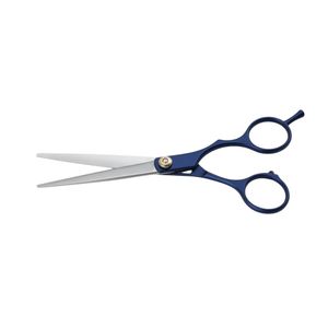Italian Style Japanese Steel 6.5 Inch Cobalt Blue Custom Logo Professional Barber <b>Scissors</b> <b>Hair</b> <b>Cutting</b> Shears - Product Image 3
