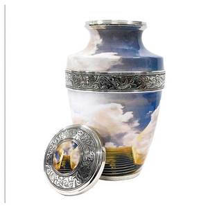 Urnes de crémation en aluminium en forme de cœur fabriquées en Inde Fournitures funéraires personnalisées avec qualité d'exportation - Product Image 4