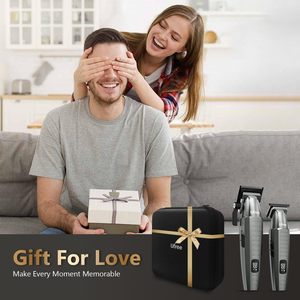 Juego de Cortapelos y Recortadora de Barba Eléctrica, 2500 mAh, IPX7, Resistente al Agua, con Bolsa de Barbería, Regalo para Hombres - Product Image 2