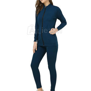 Low Moq Custom Design Women <b>Tracksuits</b> Outdoor Use Women Clothing Solid Color <b>Plain</b> <b>Tracksuit</b> - Product Image 2