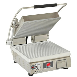 Prensa Comercial Individual de Alta Calidad NEW STAR con Placas de Parrilla Ranuradas de Aluminio 240V Lista para Enviar - Product Image 1