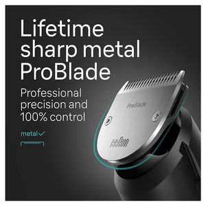 Kit de tondeuse à barbe et corps tout-en-un 13-en-1 pour homme, tondeuse à cheveux avec lame tranchante et 40 réglages de longueur, alimenté par batterie - Product Image 4