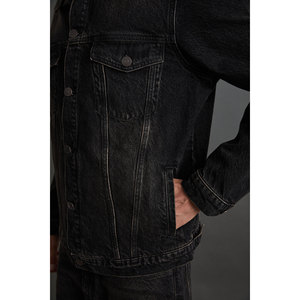 Veste en denim GRIMELANGE Jericho pour homme, coupe large confortable, 100% coton, haute qualité, texture épaisse - Product Image 6
