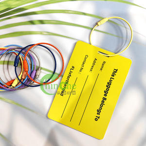最低注文数なしのプロの航空パイロット・フライトクルー向け、環境に優しいプラスチック製タグラベル、透明ストラップ、シルクスクリーン印刷、販促用 - Product Image 2
