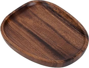 Plato de madera de diseño pulido natural - Product Image 2