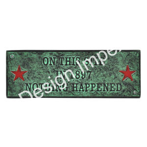 Welcome to Our Home Sheet Iron <b>Sign</b> Decorative Metal General <b>Sign</b> <b>and</b> <b>Plaque</b> for Door <b>and</b> Wall Mounted Home Decor - Product Image 4
