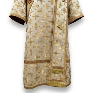 Ensemble de vêtements liturgiques orthodoxes pour diacône, broderie dorée, Sticharion Orarion, vêtements d'église, pour prêtre chrétien, hiver/été - Product Image 3