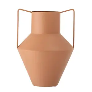 Vaso de flores totalmente pintado, vaso de metal para decoração interna e externa para escritório, sala de casamento e decoração