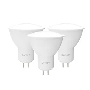 Garza - Pack 3个LED分色GU5.3灯泡，暖光 (3000K)，7W (相当于75w白炽灯)，700 lm，不可调光