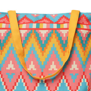 Vibrant Art Printed Cotton Canvas Fabric Tote <b>Bags</b> With Zipper Closure Best Art <b>Work</b> Print On <b>Bag</b> Something Unique Pattern <b>Bags</b> - Product Image 6