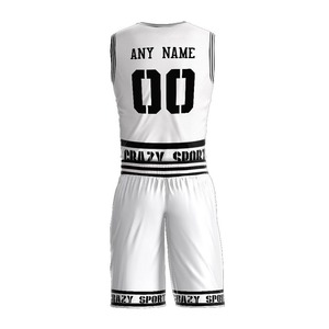 Design personnalisé 100% polyester Maillot de basket-ball réversible Uniforme de basket-ball personnalisé pour adultes - Product Image 4