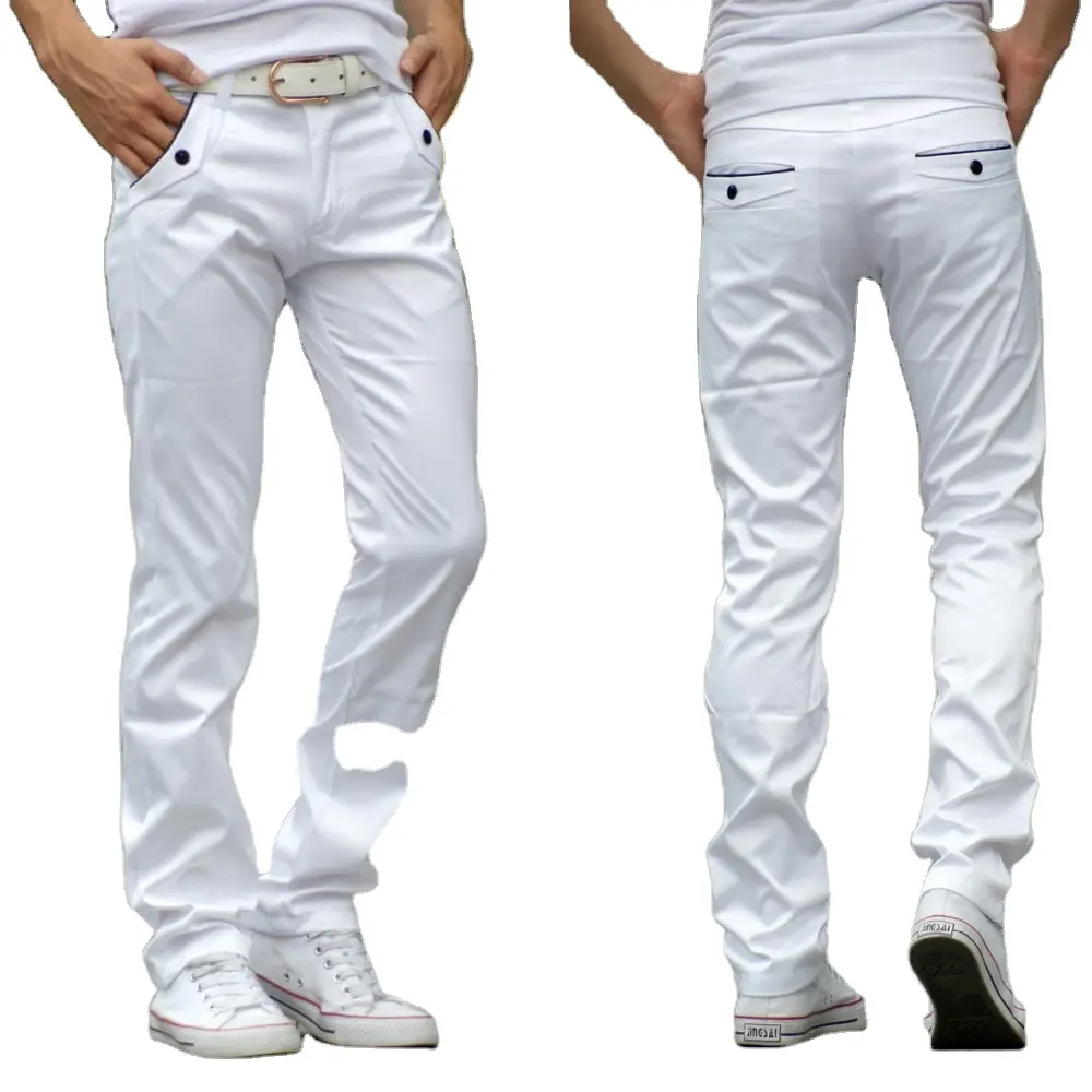 Dress Shirts - Wholesale Men's Slim Fit Dress Pants High Quality Straight Office Trousers For Men