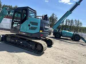 Nouvelle pelle sur chenilles SWE155UF avec roulement hydraulique Eaton, moteur haute performance, pompe PLC, boîte de vitesses, capacité de la benne de 0,11 m³ - Product Image 3