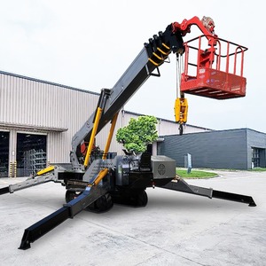 NUEVA Grúa Araña Oruga Diésel Eléctrica con Motor Euro CE, Mini Cesta Tripulada, Brazo Extensible, Ventosa para Vidrio 3T 5T 8T 10T - Product Image 1