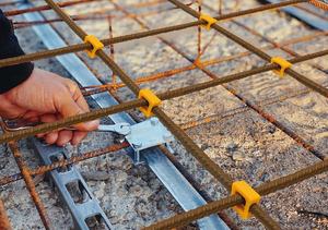 Clip de positionnement d'intersection pour treillis de béton en plastique à ajustement sécurisé - Product Image 2