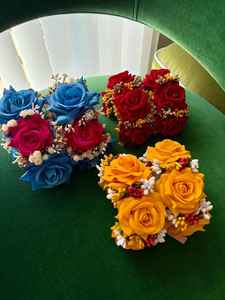 Ensemble de bracelets Gajra brillants pour mariée, vêtements de culture punjabi à la mode, meilleure qualité, bijoux en plastique faits à la main, ensemble de Gajra pour femmes - Product Image 6