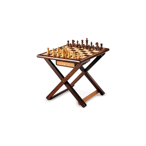 Favourite Foldable Table Classy Wooden Chess with Play Pieces for Players Suitable and Bed Room/<b>Out</b> <b>Door</b>/Garden use/GiftFestival - Product Image 3
