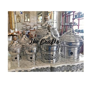 Chafing Dish de Acero Inoxidable Estilo Clásico Martillado, ARTESANÍA para Bodas, Eventos, Fiestas, Servicio Personalizado, Tamaño Personalizable, Superventas en India - Product Image 6