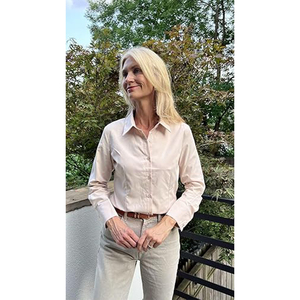 Blusas de Botones Casuales de Alta Calidad para Mujer, Camisas Elegantes de Ajuste Regular y Manga Larga para Oficina con Bordado, Fabricante y Exportador - Product Image 4