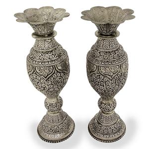 Jarrones de aluminio de calidad garantizada que combinan perfectamente con flores secas y ramas decorativas para arreglos duraderos - Product Image 1