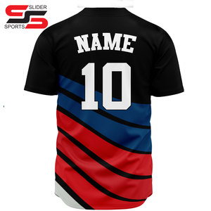 Wholesale USA Size <b>Stitched</b> Gradient Baseball Jerseys Printed Logo Name Men's Custom Pinstripe Baseball Jersey - Product Image 2