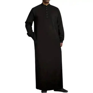 Nueva Túnica Jubba Masculina Elegante Personalizada al por Mayor 2026, Túnica Islámica Tradicional de Manga Larga para Eid y Ramadán en Venta - Product Image 2