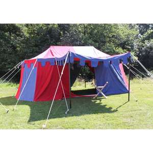 Carpa Medieval Borgoña de una Sola Capa, Lona Impermeable, Funciones Automáticas, para 4-10 Personas, para Resorts - Product Image 1