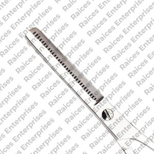 Tijeras profesionales para adelgazar el cabello de peluquero de acero inoxidable, punta de hoja afilada con reposapiés disponible en diferentes colores - Product Image 4