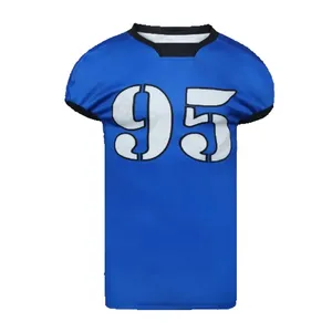 Camiseta de fútbol americano para hombre superventas, camiseta de fútbol americano para jóvenes al por mayor, camiseta de fútbol americano de sarga - Product Image 3