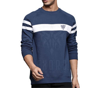 Sweatshirts ajustés pour hommes, design personnalisé avec motif solide, Winter Basics, vente directe d'usine en gros, nouvel arrivage - Product Image 1