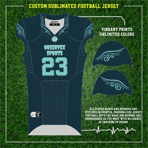 Maqueta gratis Uniforme de fútbol americano Sublimación de gama alta Suministro directo de fábrica Equipos de Club Jersey Uniforme de fútbol americano - Product Image 2