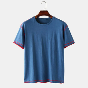 Camiseta de Algodón Grueso de Primera Calidad, Estampada, Personalizada con Logotipo, de Secado Rápido, Transpirable, Tejido Jersey de 220g, Camiseta para Hombre - Product Image 1