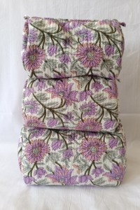 Sac fourre-tout en coton matelassé bohème à fermeture éclair de taille moyenne pour femmes, pochette de plage écologique, motif de fil, style tendance - Product Image 1