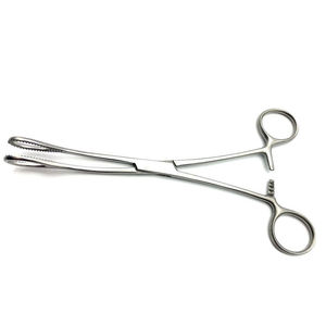 Stainless Steel Sponge Forceps Regular Length Veterinary Surgical Instrument Dressing and Sponge Holding Forceps - Product Image 1