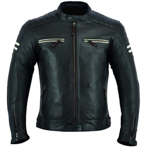 High Quality Men's Motorbike Jacket in Genuine Sheep Leather - Product Image 2